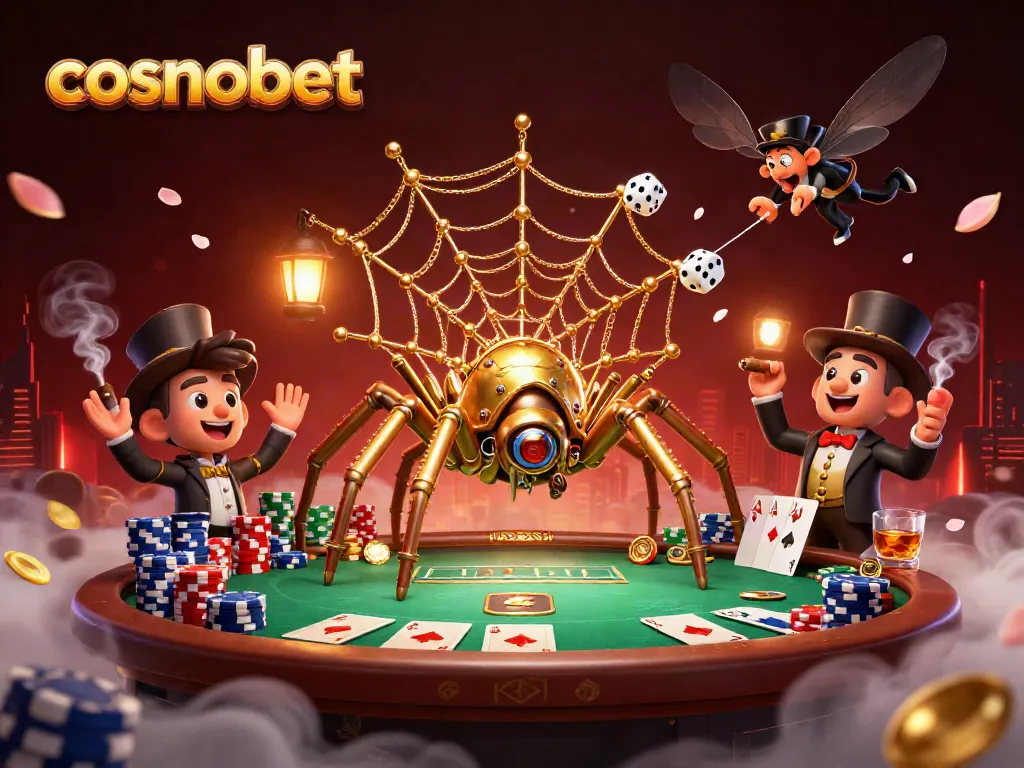 Catching unlucky dice in the web of the golden spider, reveling in the cosmobet experience.