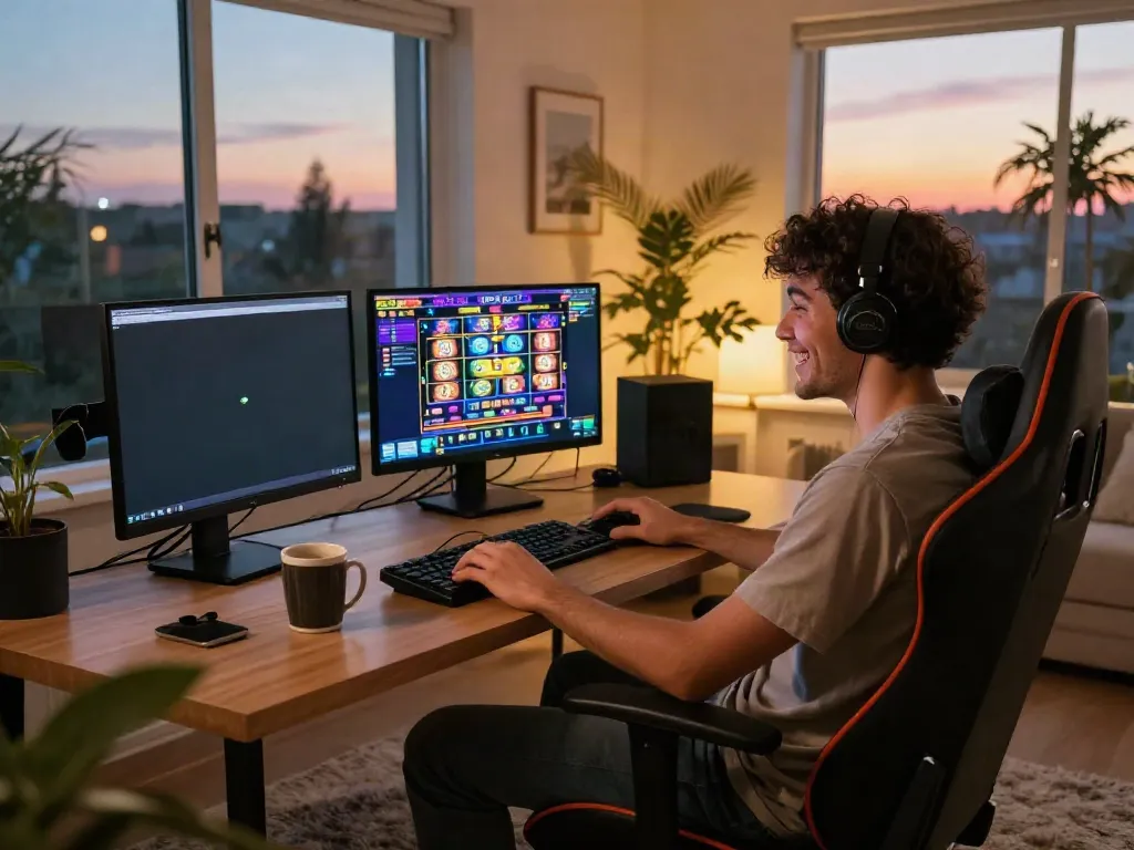 Engaging online gaming space featuring slots not on GamStop with vibrant graphics.
