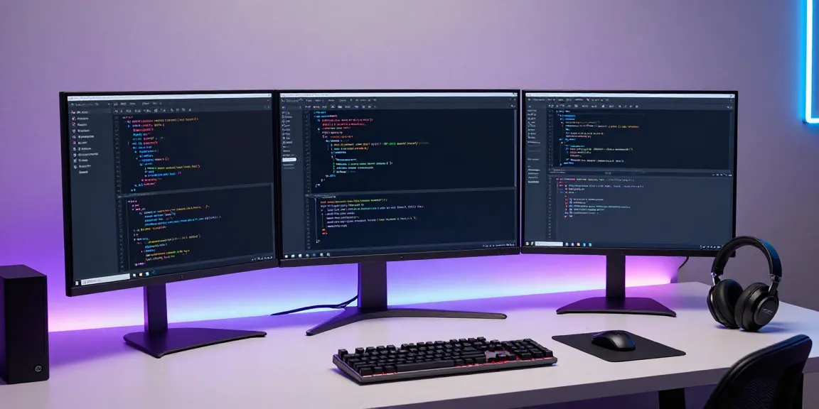 .uk domain registration displayed on a laptop in a modern software development workspace with coding elements.