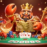 Engage in exciting casino action with bongdalu as the crab emperor reigns over vibrant chips and poker tables.