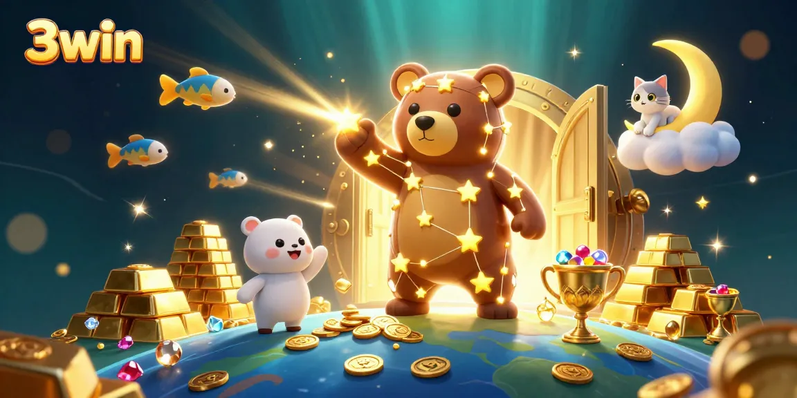 Win jackpots with 3win at the vibrant online casino in a dazzling illustration.