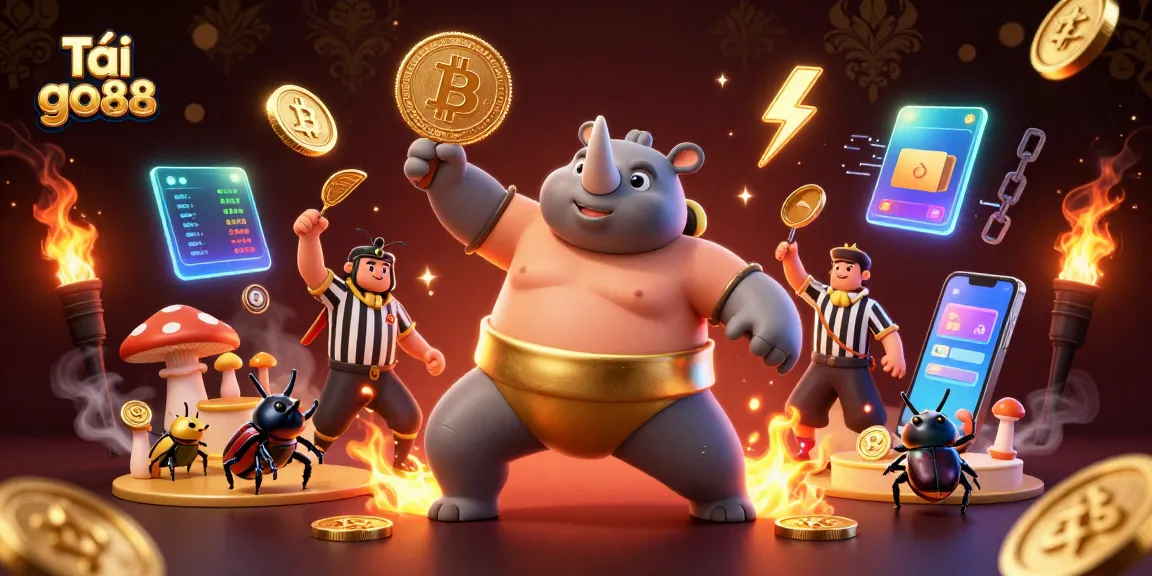 Tải go88 and experience vibrant 3D gambling action with charismatic characters and golden coins.