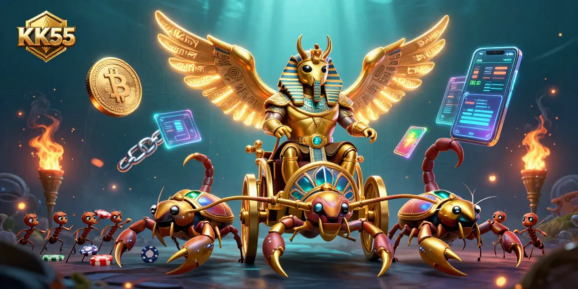 Engage with KK55's vibrant casino experience featuring dynamic characters and exciting game elements.