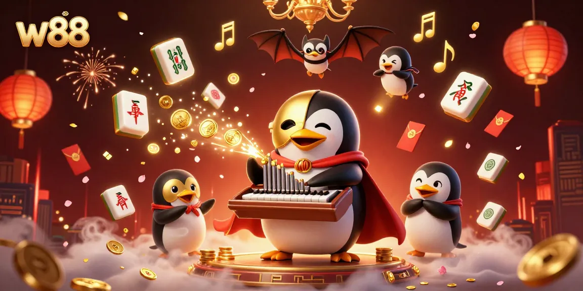 w88 players enjoy thrilling gameplay amidst a vibrant atmosphere of golden coins and festive decorations