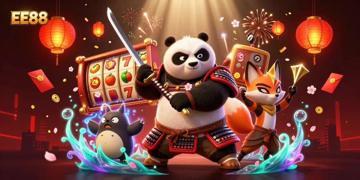 Win exciting rewards with EE88's 3D casino adventure featuring vibrant game elements and dynamic characters.