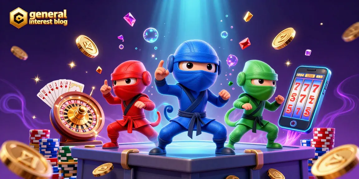 Experience thrills at the general interest blog with a vibrant 3D casino scene filled with excitement.