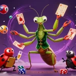 Engage with JUN88's vibrant casino scene featuring dynamic card games and colorful lottery elements.
