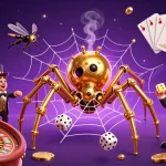 Experience thrilling moments on situs judi bola resmi with a dynamic illustration of a whimsical gambling scene.