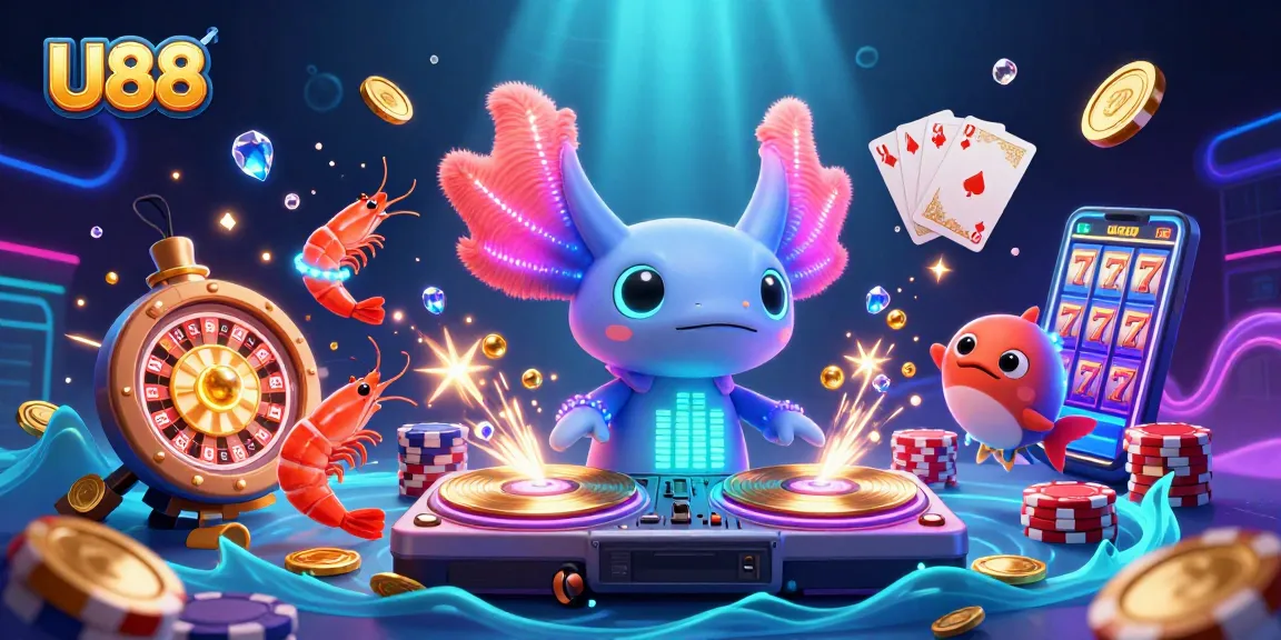 Experience U888 excitement with vibrant gaming elements in an underwater world